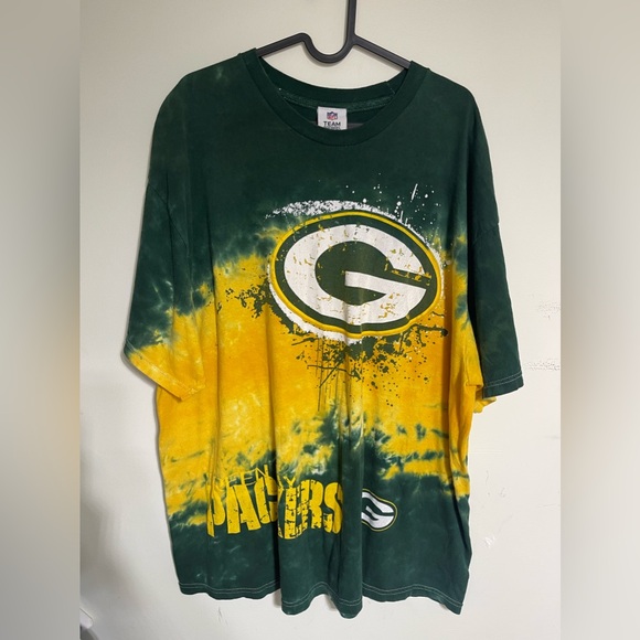 Vintage gpackers tie die by NFL t shirt - Picture 1 of 7